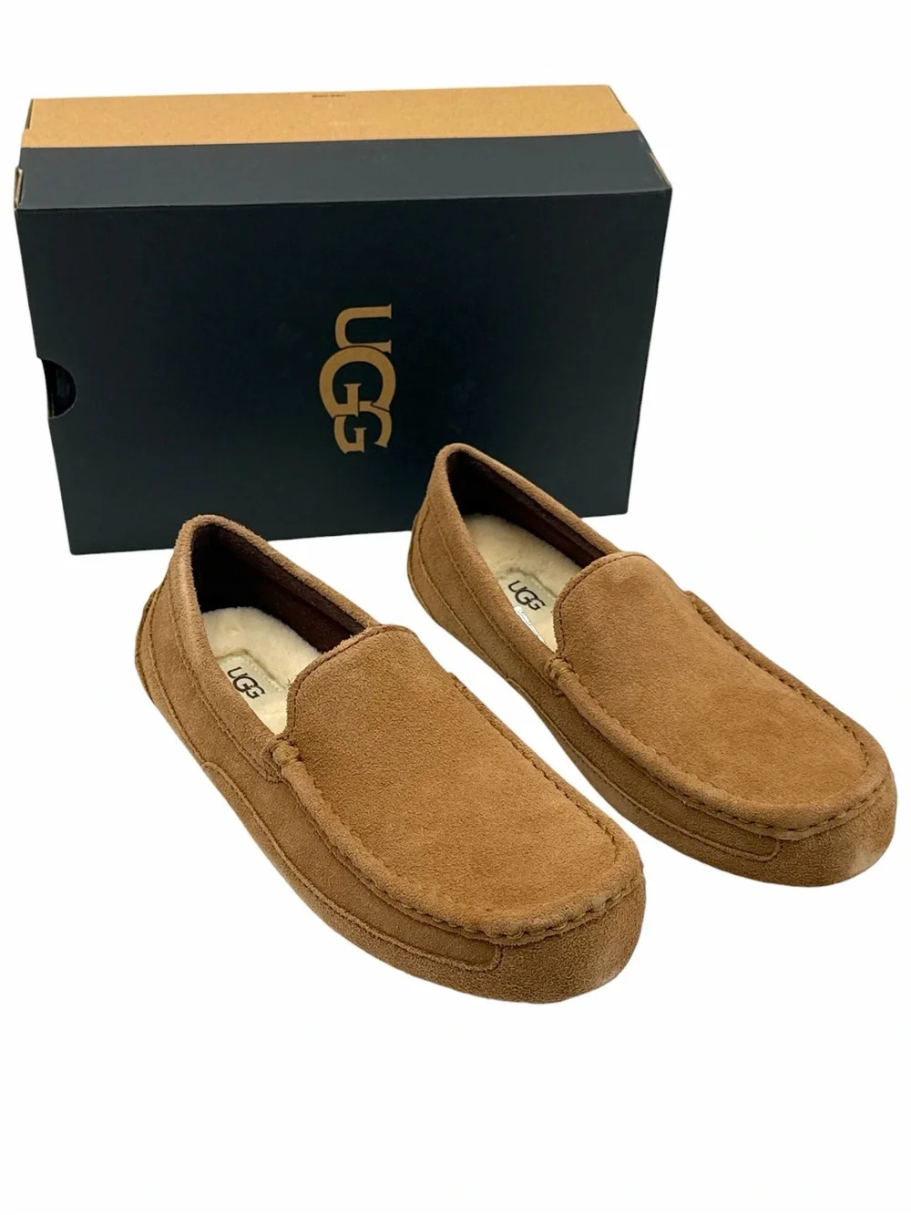 UGG Men's Alder Suede Moccasin Slipper Shoes Size 8